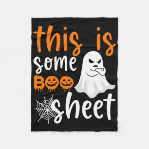 Das ist das Bootblatt Ghost Retro Halloween Kostüm Fleecedecke