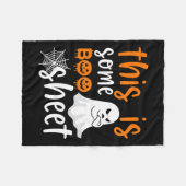 Das ist das Bootblatt Ghost Retro Halloween Kostüm Fleecedecke (Vorderseite (Horizontal))