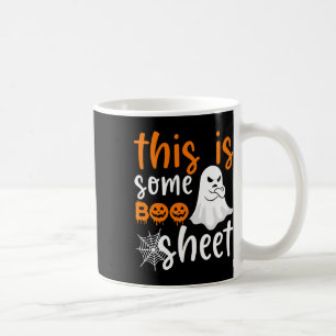 Das ist das Bootblatt Ghost Retro Halloween Kostüm Kaffeetasse