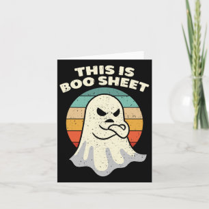 Das ist das Bootblatt Ghost Retro Halloween Kostüm Karte
