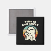 Das ist das Bootblatt Ghost Retro Halloween Kostüm Magnet (Vorderseite/Rückseite)