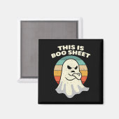 Das ist das Bootblatt Ghost Retro Halloween Kostüm Magnet (Vorderseite/Rückseite)