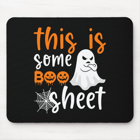 Das ist das Bootblatt Ghost Retro Halloween Kostüm Mousepad (Vorne)
