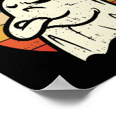 Das ist das Bootblatt Ghost Retro Halloween Kostüm Poster (Ecke)