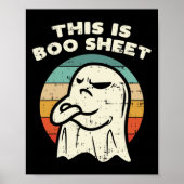 Das ist das Bootblatt Ghost Retro Halloween Kostüm Poster (Vorne)