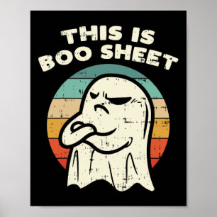 Das ist das Bootblatt Ghost Retro Halloween Kostüm Poster