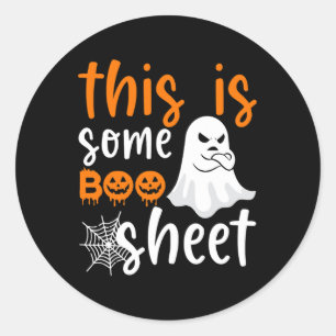 Das ist das Bootblatt Ghost Retro Halloween Kostüm Runder Aufkleber