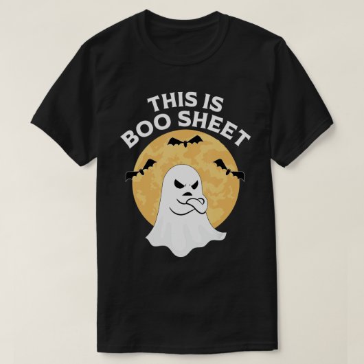 Das ist das Bootblatt Ghost Retro Halloween Kostüm T-Shirt (Design vorne)