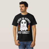 Das ist das Bootblatt Ghost Retro Halloween Kostüm T-Shirt (Vorne ganz)