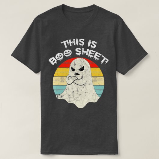 Das ist das Bootblatt Ghost Retro Halloween Kostüm T-Shirt (Design vorne)