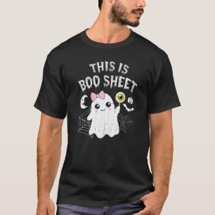Das ist das Bootblatt Pink Bow Halloween Ghost-Kos T-Shirt
