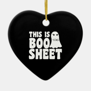 Das ist das Bootschild Ghost Funny Halloween-Kostü Keramik Ornament