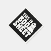 Das ist das Bootschild Ghost Funny Halloween-Kostü Serviette (Ecke)