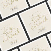 Das ist das Brautparty der Jahreszeit in Beige Win Serviette