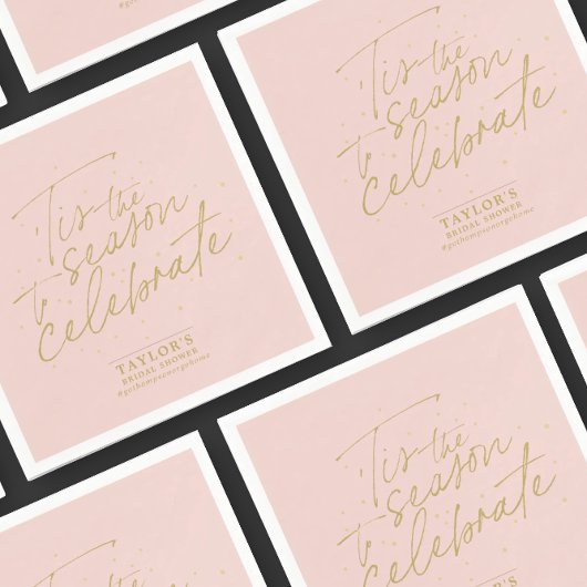 Das ist das Brautparty der Jahreszeit in Pink Serviette