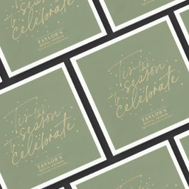 Das ist das Brautparty des Grünen Moos Winter Serviette