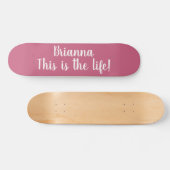 Das ist das Coole Zitat Personalisiert Skateboard (Horizontal)