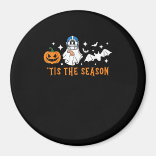 Das ist das Fußball-Halloween-Spooky Pumpkin Magnet