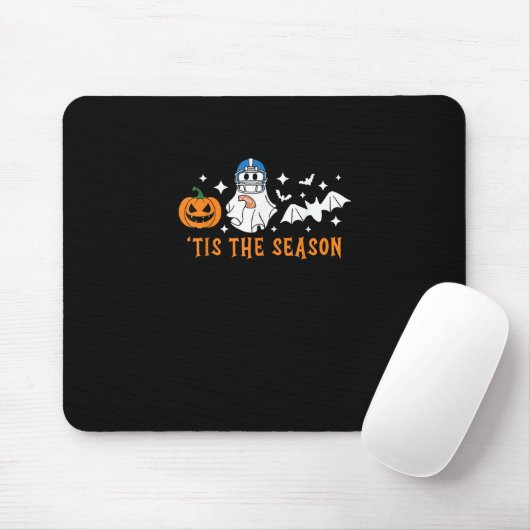 Das ist das Fußball-Halloween-Spooky Pumpkin Mousepad (Mit Mouse)