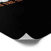 Das ist das Fußball-Halloween-Spooky Pumpkin Poster (Ecke)