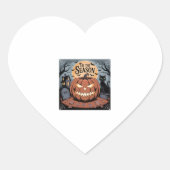 Das ist das Halloween der Saison Herz-Aufkleber (Vorderseite)