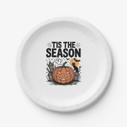 Das ist das Halloween der Saison Pappteller (Vorderseite)