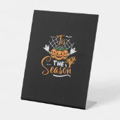Das ist das Halloween-Kürbiskostüm der Saison Sockelschild (Vorderseite)