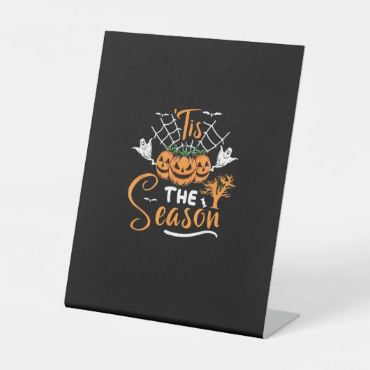 Das ist das Halloween-Kürbiskostüm der Saison Sockelschild (Vorderseite)