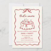 Das ist das illustrierte Abendessen in der Hand Einladung (Vorderseite)