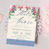 Das ist das italienische Brautparty Amore Bougainv Einladung