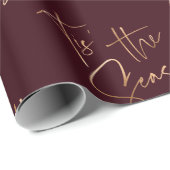 Das ist das Jahreszitat Black Red Minimal Weihnach Geschenkpapier (Rolleneckpunkt)