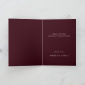 Das ist das Jahreszitat Schwarzes Minimales Foto W Karte (Innenseite)