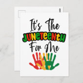 Das ist das Jüngste für mich Melanin Black Sista B Postkarte (Vorne/Hinten)