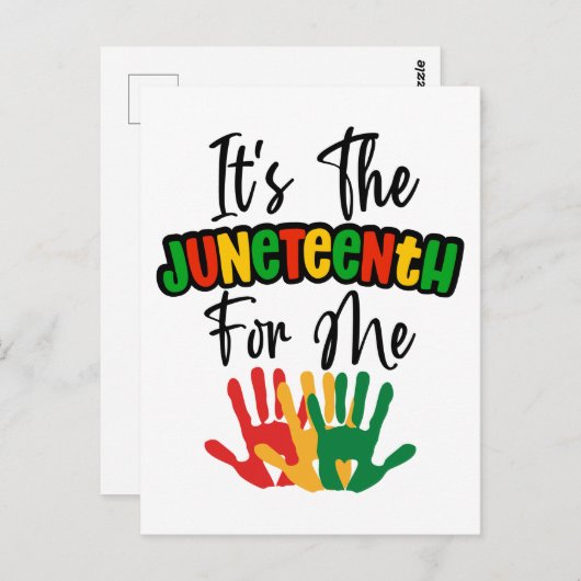 Das ist das Jüngste für mich Melanin Black Sista B Postkarte (Vorne/Hinten)