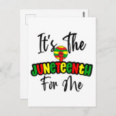 Das ist das Jüngste für mich Melanin Black Sista B Postkarte (Vorne/Hinten)