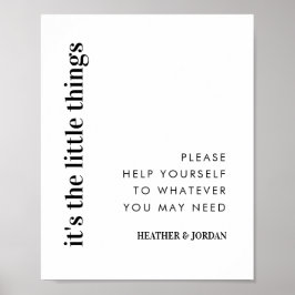 Das ist das kleine Zeichen für das Hochzeitsbad Poster