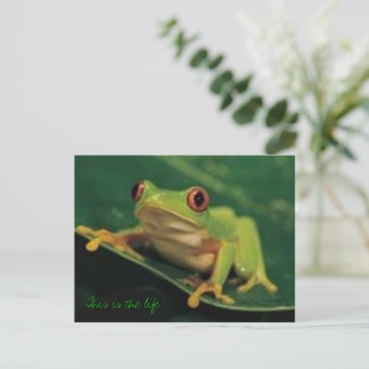 Das ist das Leben Postkarte (Stehend Vorderseite)