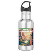 Das ist das lebensbejahende Rock Climbing Edelstahlflasche (Vorderseite)