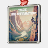 Das ist das lebensbejahende Rock Climbing Ornament Aus Metall (Links)