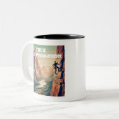Das ist das lebensbejahende Rock Climbing Zweifarbige Tasse (Vorderseite Links)