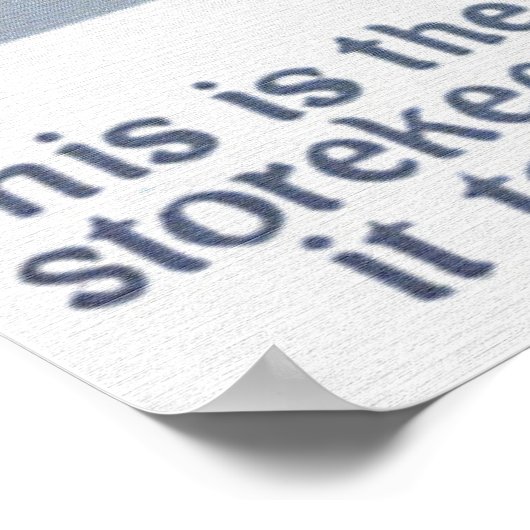 Das ist das Marktplakat Poster (Ecke)