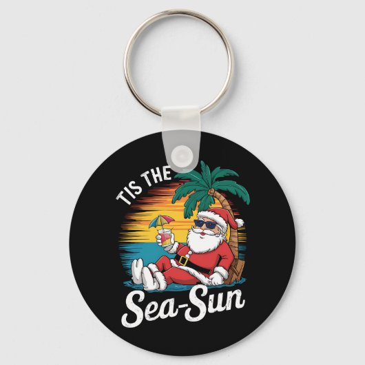 Das ist das Meer Sun Santa Beach Weihnachten im Ju Schlüsselanhänger (Vorderseite)