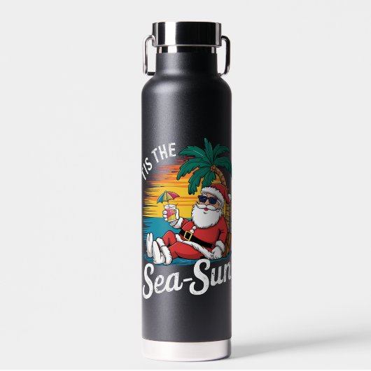 Das ist das Meer Sun Santa Beach Weihnachten im Ju Trinkflasche (Vorne)