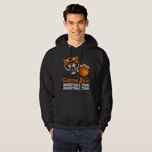 Das ist das Saisonbasketballspiel auf Tiger Hoodie (Vorne ganz)