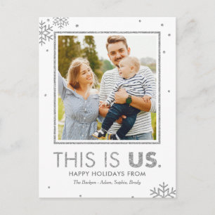 Das ist das Silber der US-Imitate für die Postkart Feiertagspostkarte