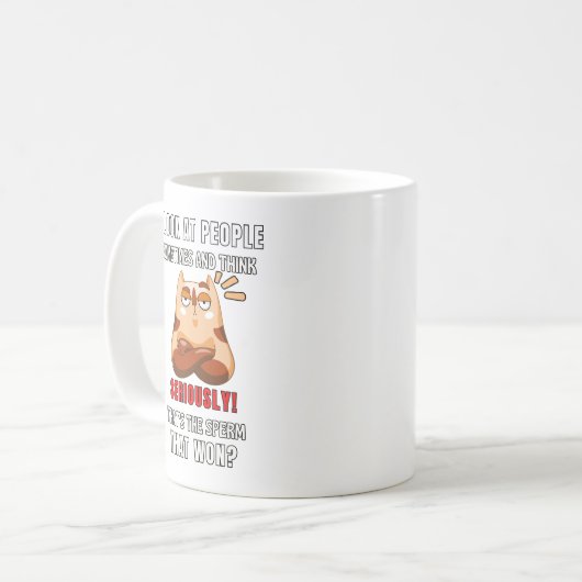Das ist das Sperma, das gewonnen hat! Kaffeetasse (Vorderseite Links)