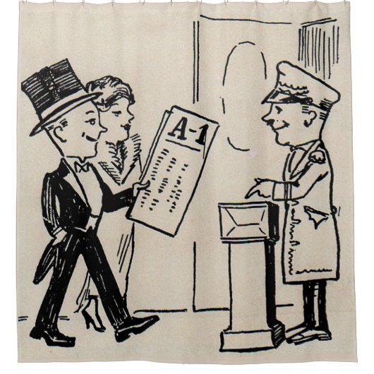 Das ist das Ticket Duschvorhang (Vorderseite)