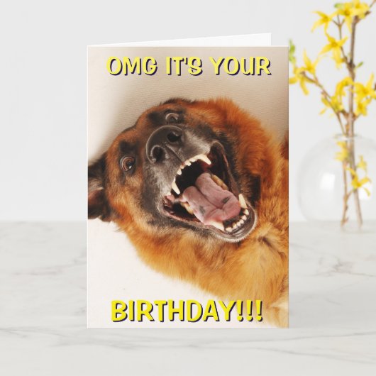 DAS IST DEIN GEBURTSTAG!! KARTE (Gelbe Blume)