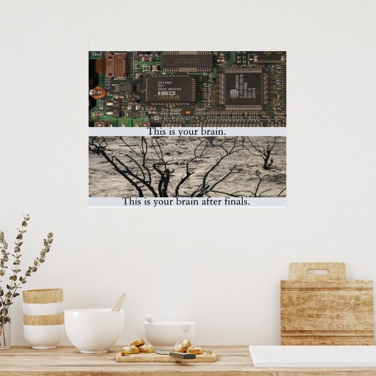 Das ist dein Gehirn. Poster (Küche)