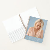 Das ist dein Leben | Elegantes Blue Foto Memory Bo Notizblock (Innenseite)